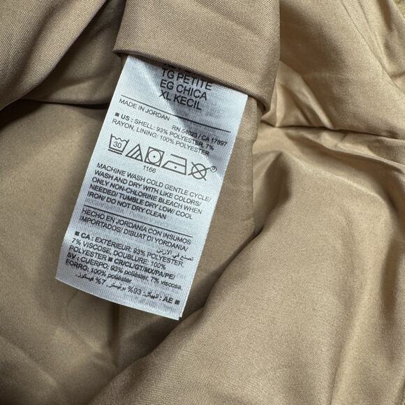 Old Navy Car Coat Brushed Finish NWT Brown Womens XL Button Front Lined Cozy - Picture 4 of 7